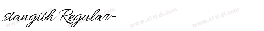 stangith Regular字体转换 stangith Regular字体转换